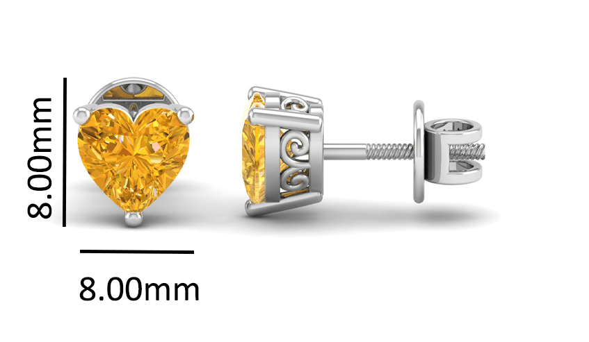 Pure Sterling Silver (92.5% purity)Precious, Beautiful and Designer Stud Earrings with cubic zirconia (AD) stones for Girls and Women