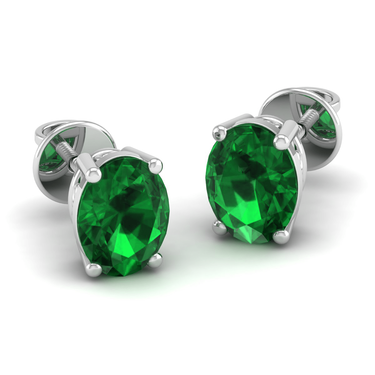 Pure Sterling Silver (92.5% purity)Precious, Beautiful and Designer Stud Earrings with cubic zirconia (AD) stones for Girls and Women