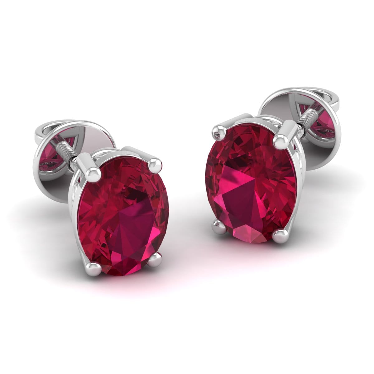 Pure Sterling Silver (92.5% purity)Precious, Beautiful and Designer Stud Earrings with cubic zirconia (AD) stones for Girls and Women