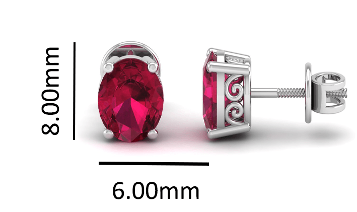 Pure Sterling Silver (92.5% purity)Precious, Beautiful and Designer Stud Earrings with cubic zirconia (AD) stones for Girls and Women
