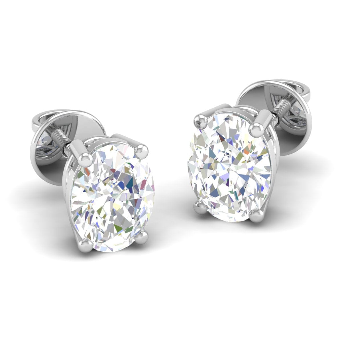 Pure Sterling Silver (92.5% purity)Precious, Beautiful and Designer Stud Earrings with cubic zirconia (AD) stones for Girls and Women