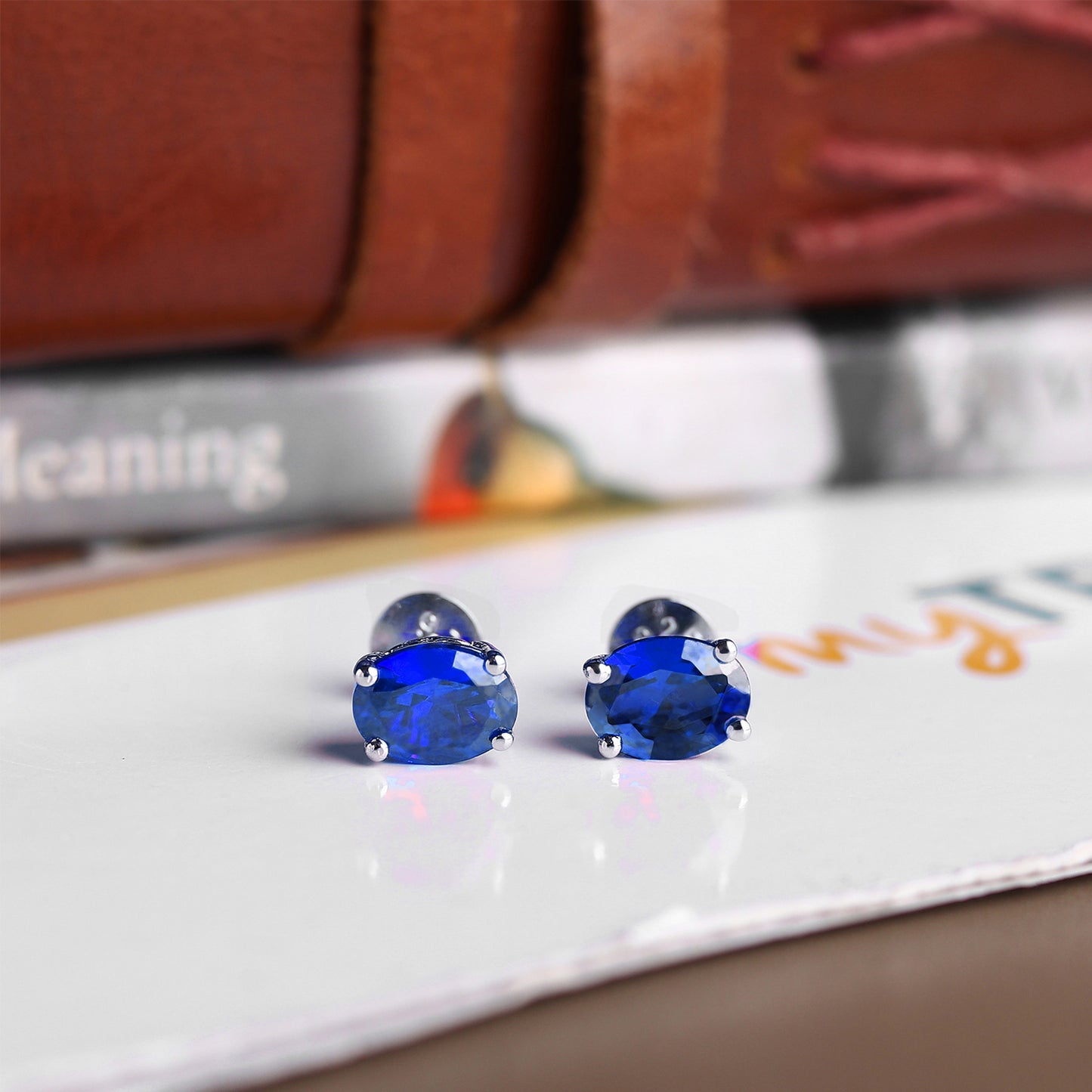 Pure Sterling Silver (92.5% purity)Precious, Beautiful and Designer Stud Earrings with cubic zirconia (AD) stones for Girls and Women