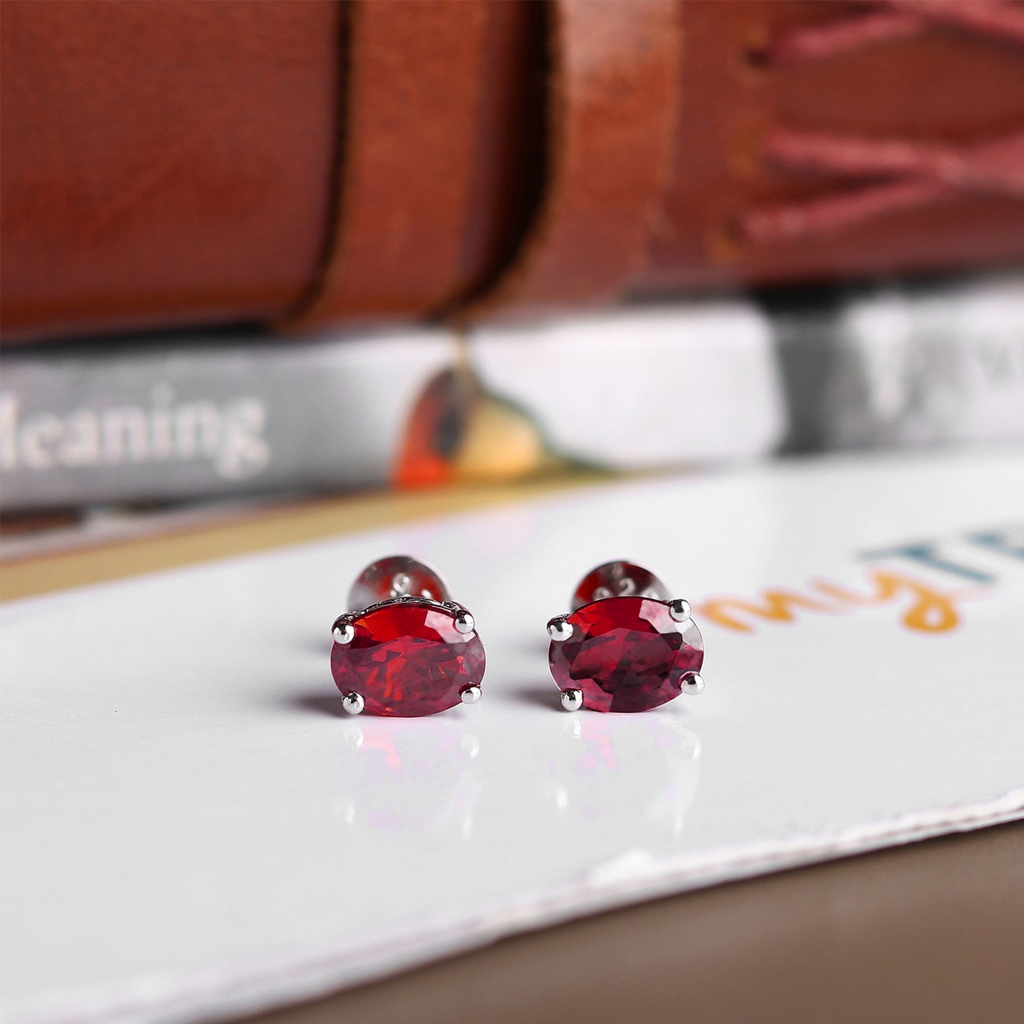 Pure Sterling Silver (92.5% purity)Precious, Beautiful and Designer Stud Earrings with cubic zirconia (AD) stones for Girls and Women