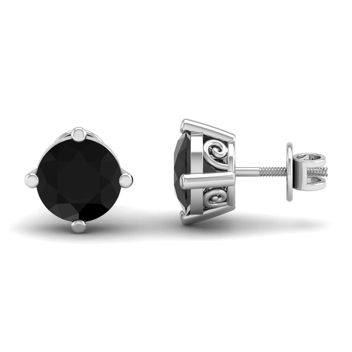 Pure Sterling Silver (92.5% purity)Precious, Beautiful and Designer Stud Earrings with cubic zirconia (AD) stones for Girls and Women