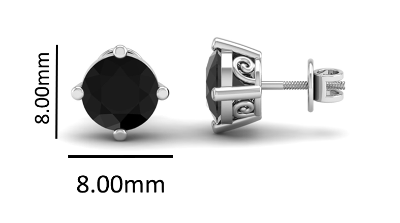 Pure Sterling Silver (92.5% purity)Precious, Beautiful and Designer Stud Earrings with cubic zirconia (AD) stones for Girls and Women