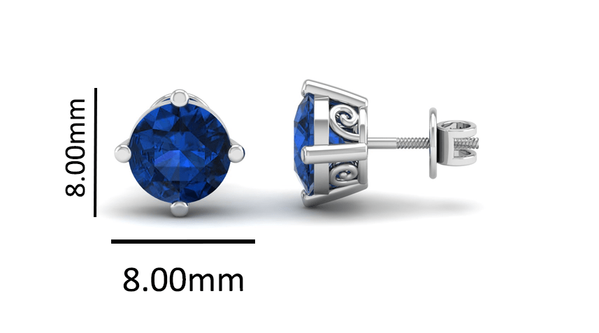 Pure Sterling Silver (92.5% purity)Precious, Beautiful and Designer Stud Earrings with cubic zirconia (AD) stones for Girls and Women