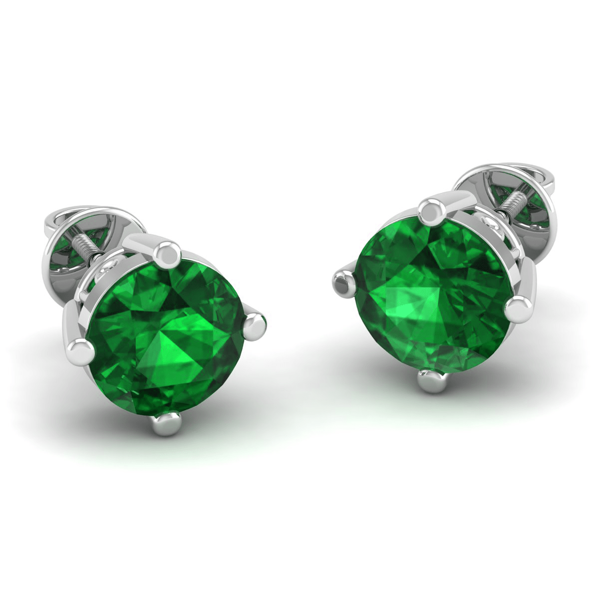 Pure Sterling Silver (92.5% purity)Precious, Beautiful and Designer Stud Earrings with cubic zirconia (AD) stones for Girls and Women