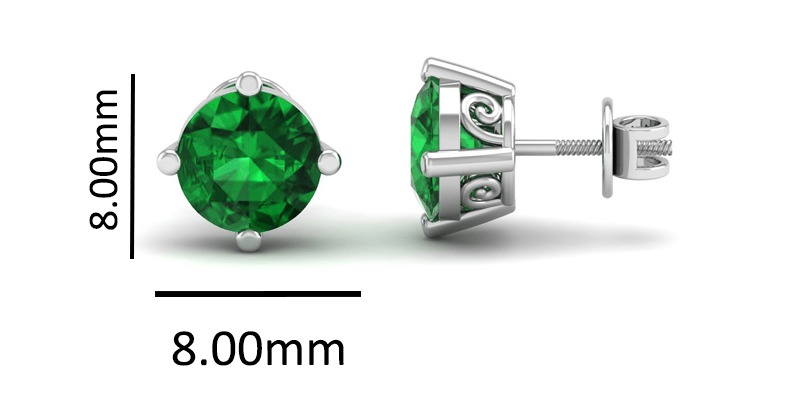 Pure Sterling Silver (92.5% purity)Precious, Beautiful and Designer Stud Earrings with cubic zirconia (AD) stones for Girls and Women