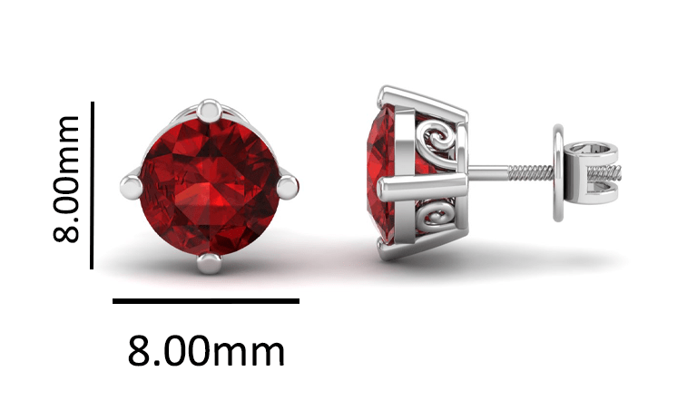 Pure Sterling Silver (92.5% purity)Precious, Beautiful and Designer Stud Earrings with cubic zirconia (AD) stones for Girls and Women