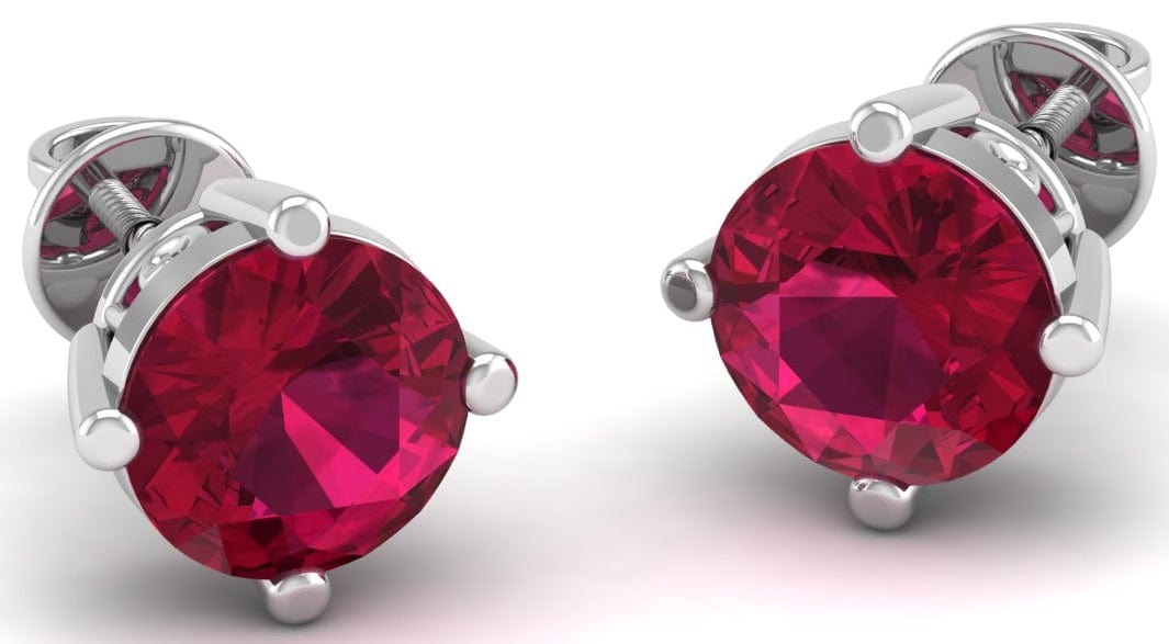 Pure Sterling Silver (92.5% purity)Precious, Beautiful and Designer Stud Earrings with cubic zirconia (AD) stones for Girls and Women
