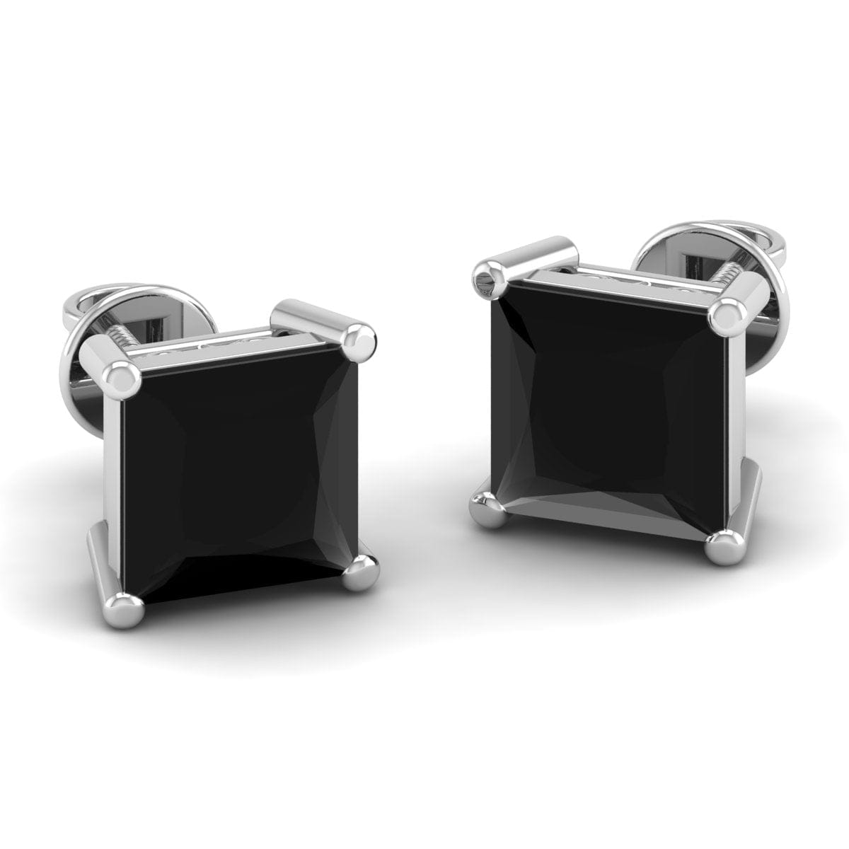 Pure Sterling Silver (92.5% purity)Precious, Beautiful and Designer Stud Earrings with cubic zirconia (AD) stones for Girls and Women