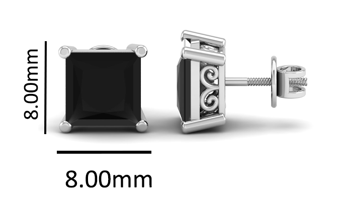 Pure Sterling Silver (92.5% purity)Precious, Beautiful and Designer Stud Earrings with cubic zirconia (AD) stones for Girls and Women