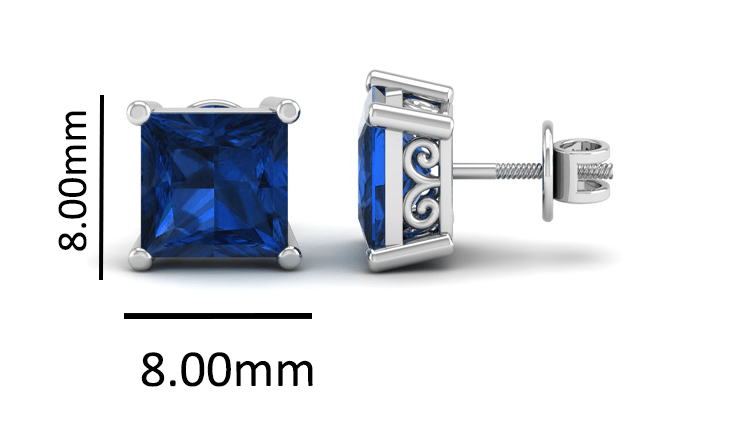 Pure Sterling Silver (92.5% purity)Precious, Beautiful and Designer Stud Earrings with cubic zirconia (AD) stones for Girls and Women
