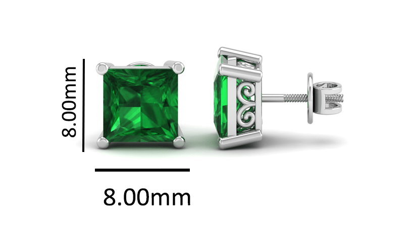 Pure Sterling Silver (92.5% purity)Precious, Beautiful and Designer Stud Earrings with cubic zirconia (AD) stones for Girls and Women