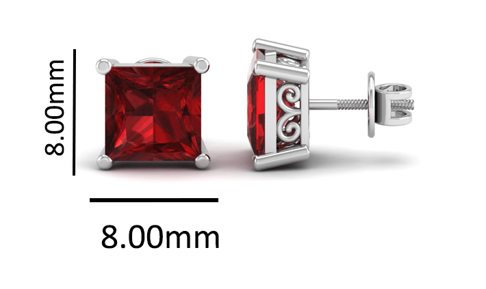 Pure Sterling Silver (92.5% purity)Precious, Beautiful and Designer Stud Earrings with cubic zirconia (AD) stones for Girls and Women