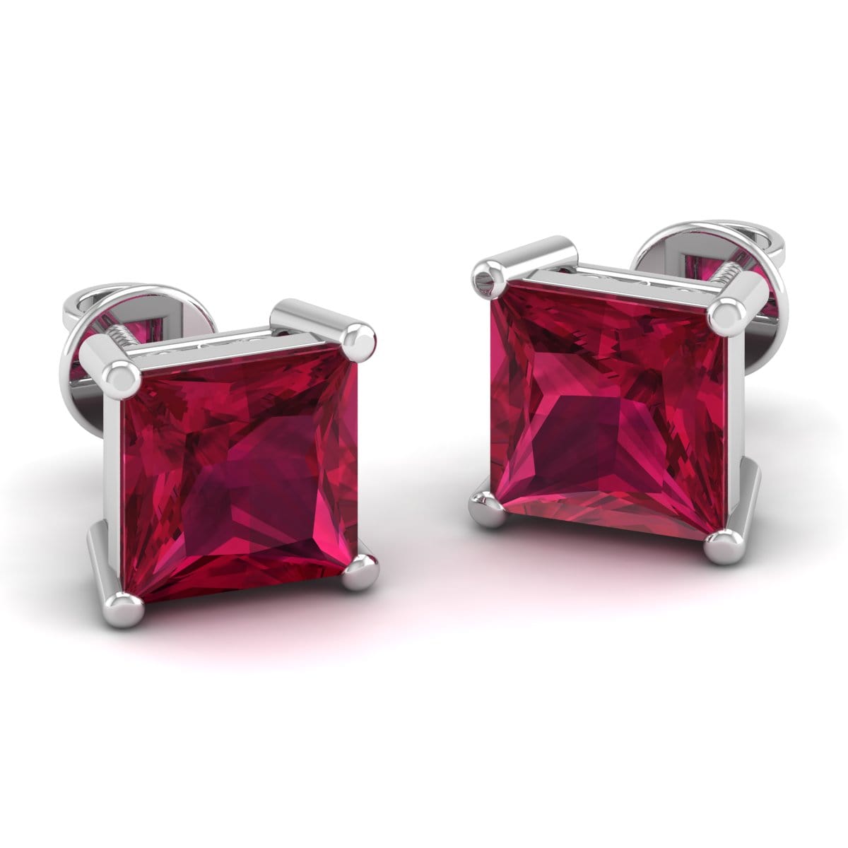 Pure Sterling Silver (92.5% purity)Precious, Beautiful and Designer Stud Earrings with cubic zirconia (AD) stones for Girls and Women