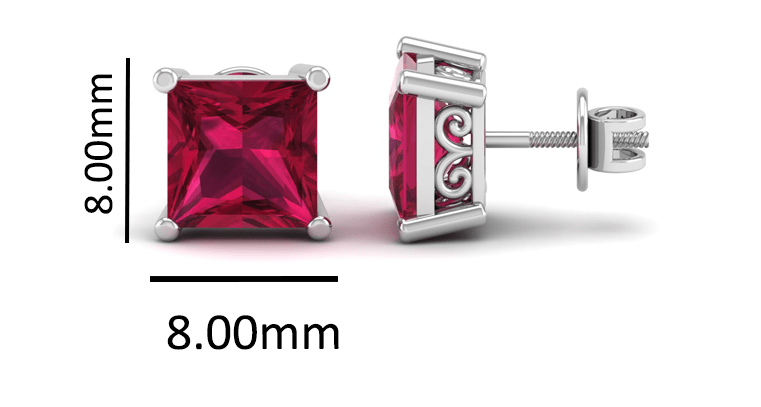Pure Sterling Silver (92.5% purity)Precious, Beautiful and Designer Stud Earrings with cubic zirconia (AD) stones for Girls and Women