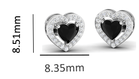 Pure Sterling Silver (92.5% purity)Precious, Beautiful and Designer Stud Earrings with cubic zirconia (AD) stones for Girls and Women