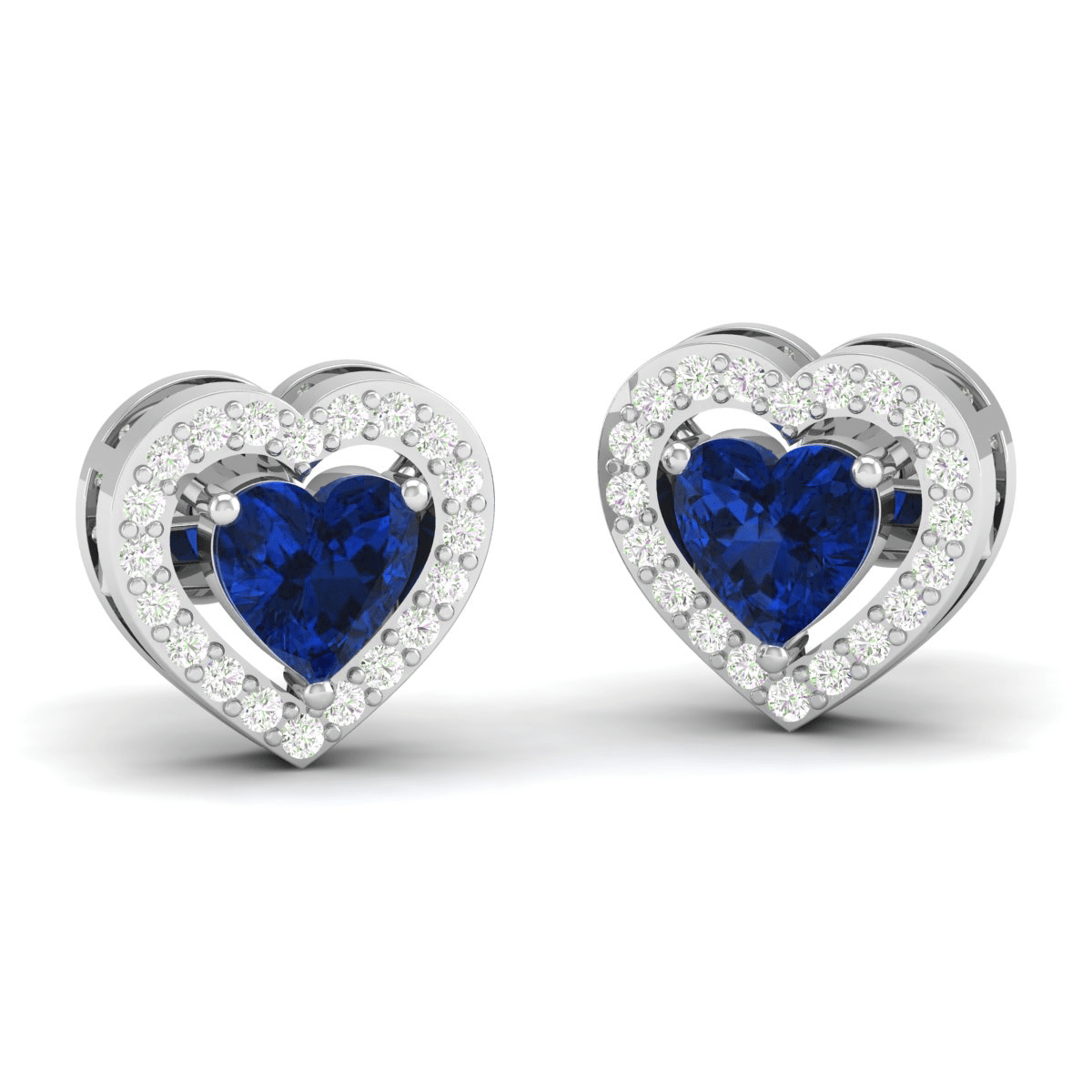 Pure Sterling Silver (92.5% purity)Precious, Beautiful and Designer Stud Earrings with cubic zirconia (AD) stones for Girls and Women