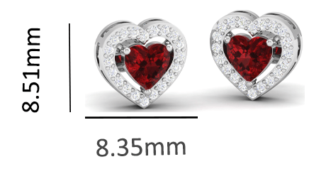 Pure Sterling Silver (92.5% purity)Precious, Beautiful and Designer Stud Earrings with cubic zirconia (AD) stones for Girls and Women