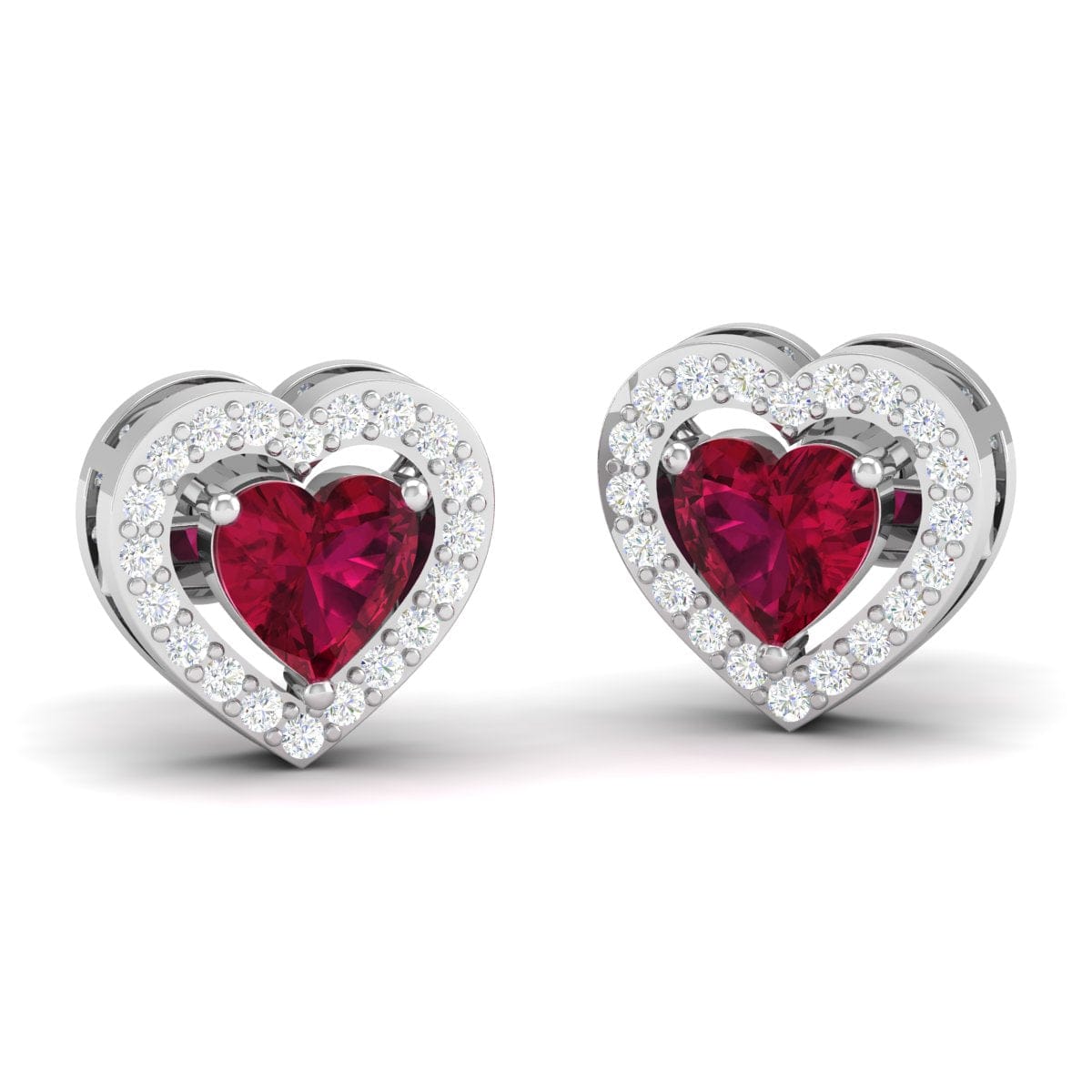 Pure Sterling Silver (92.5% purity)Precious, Beautiful and Designer Stud Earrings with cubic zirconia (AD) stones for Girls and Women