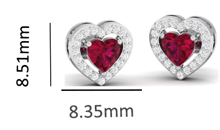 Pure Sterling Silver (92.5% purity)Precious, Beautiful and Designer Stud Earrings with cubic zirconia (AD) stones for Girls and Women