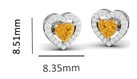 Pure Sterling Silver (92.5% purity)Precious, Beautiful and Designer Stud Earrings with cubic zirconia (AD) stones for Girls and Women
