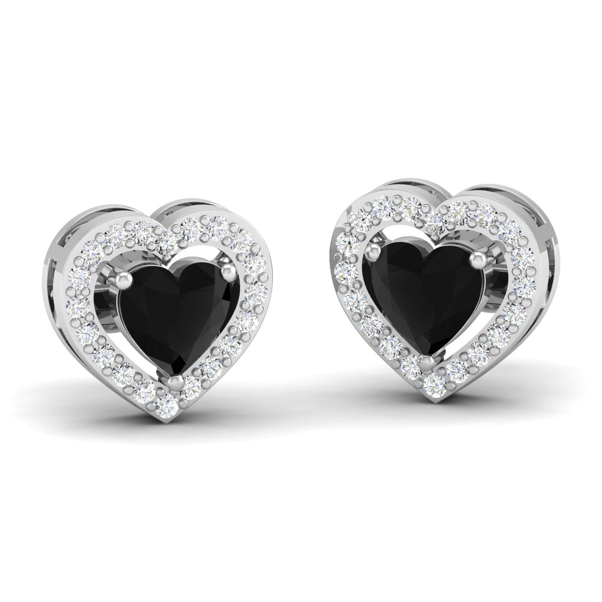 Pure Sterling Silver (92.5% purity)Precious, Beautiful and Designer Stud Earrings with cubic zirconia (AD) stones for Girls and Women