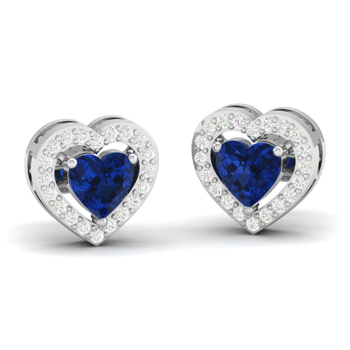 Pure Sterling Silver (92.5% purity)Precious, Beautiful and Designer Stud Earrings with cubic zirconia (AD) stones for Girls and Women