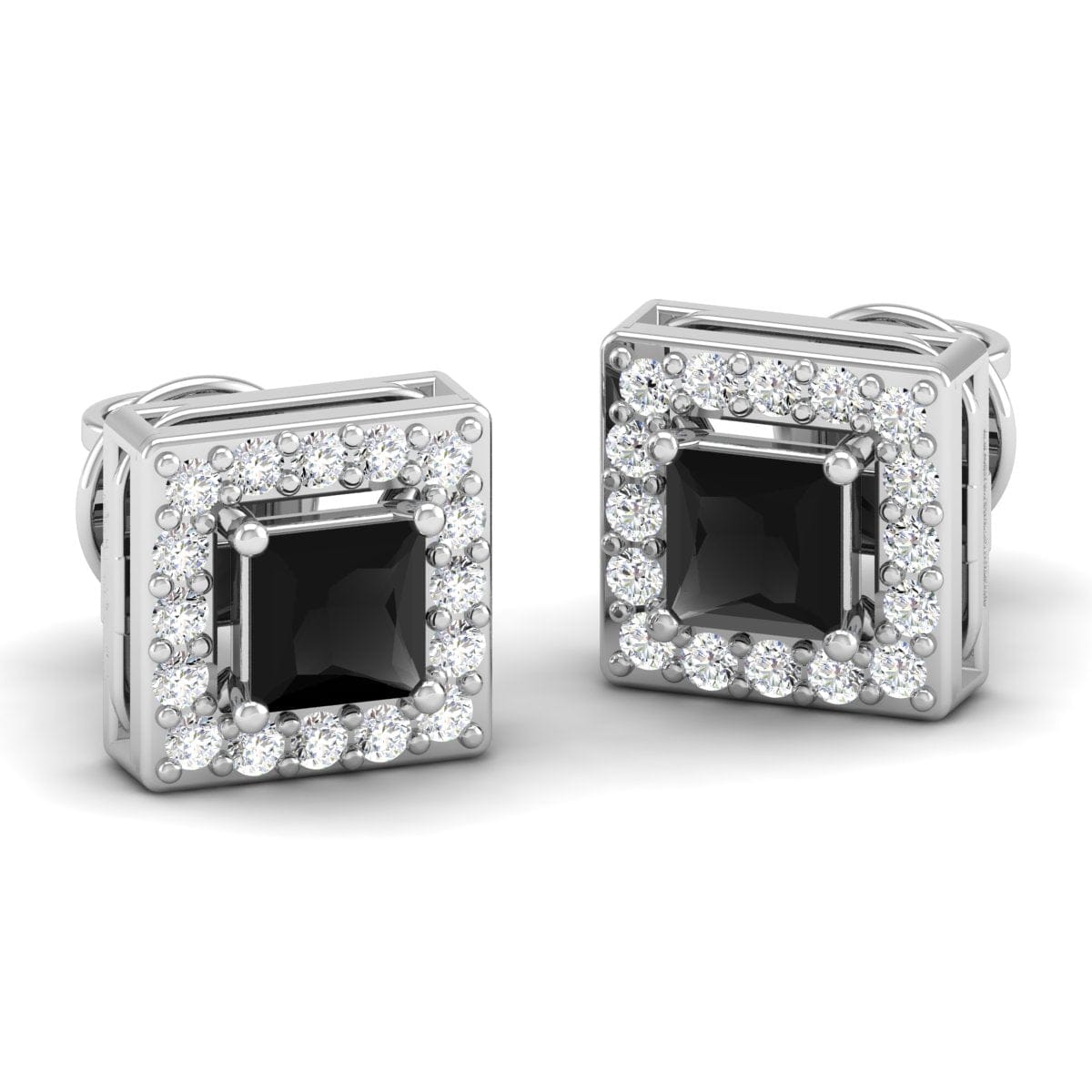 Pure Sterling Silver (92.5% purity)Precious, Beautiful and Designer Stud Earrings with cubic zirconia (AD) stones for Girls and Women
