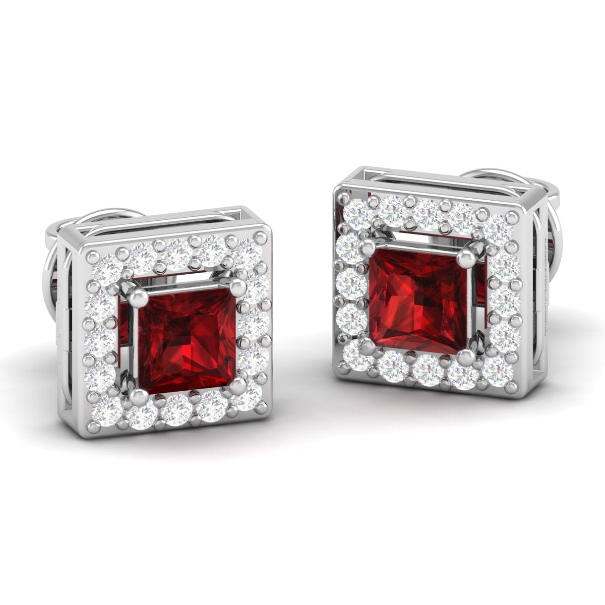 Pure Sterling Silver (92.5% purity)Precious, Beautiful and Designer Stud Earrings with cubic zirconia (AD) stones for Girls and Women
