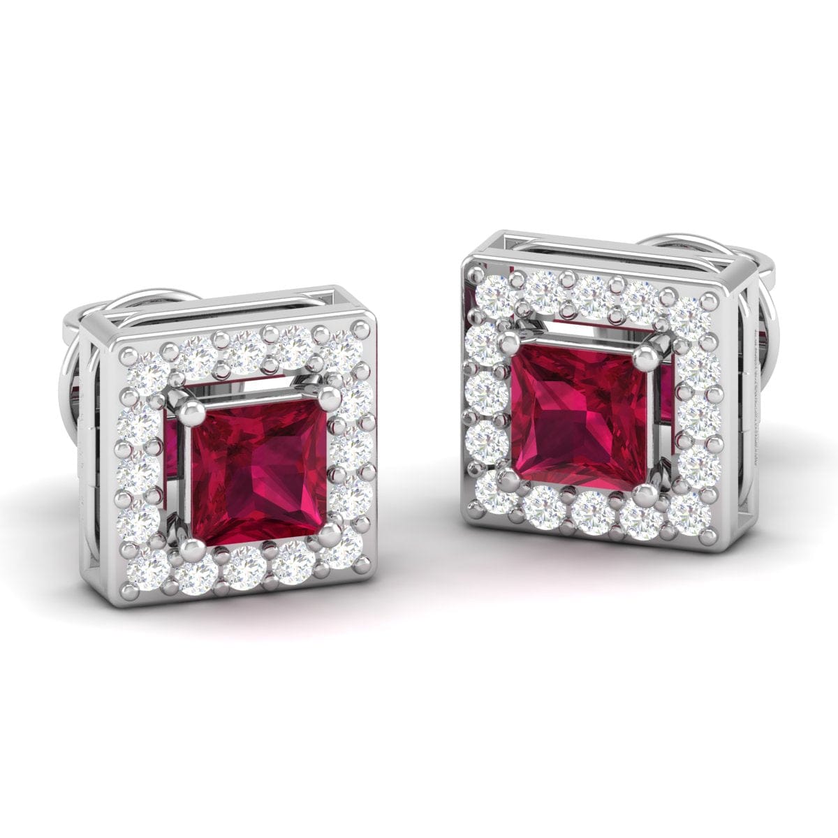 Pure Sterling Silver (92.5% purity)Precious, Beautiful and Designer Stud Earrings with cubic zirconia (AD) stones for Girls and Women