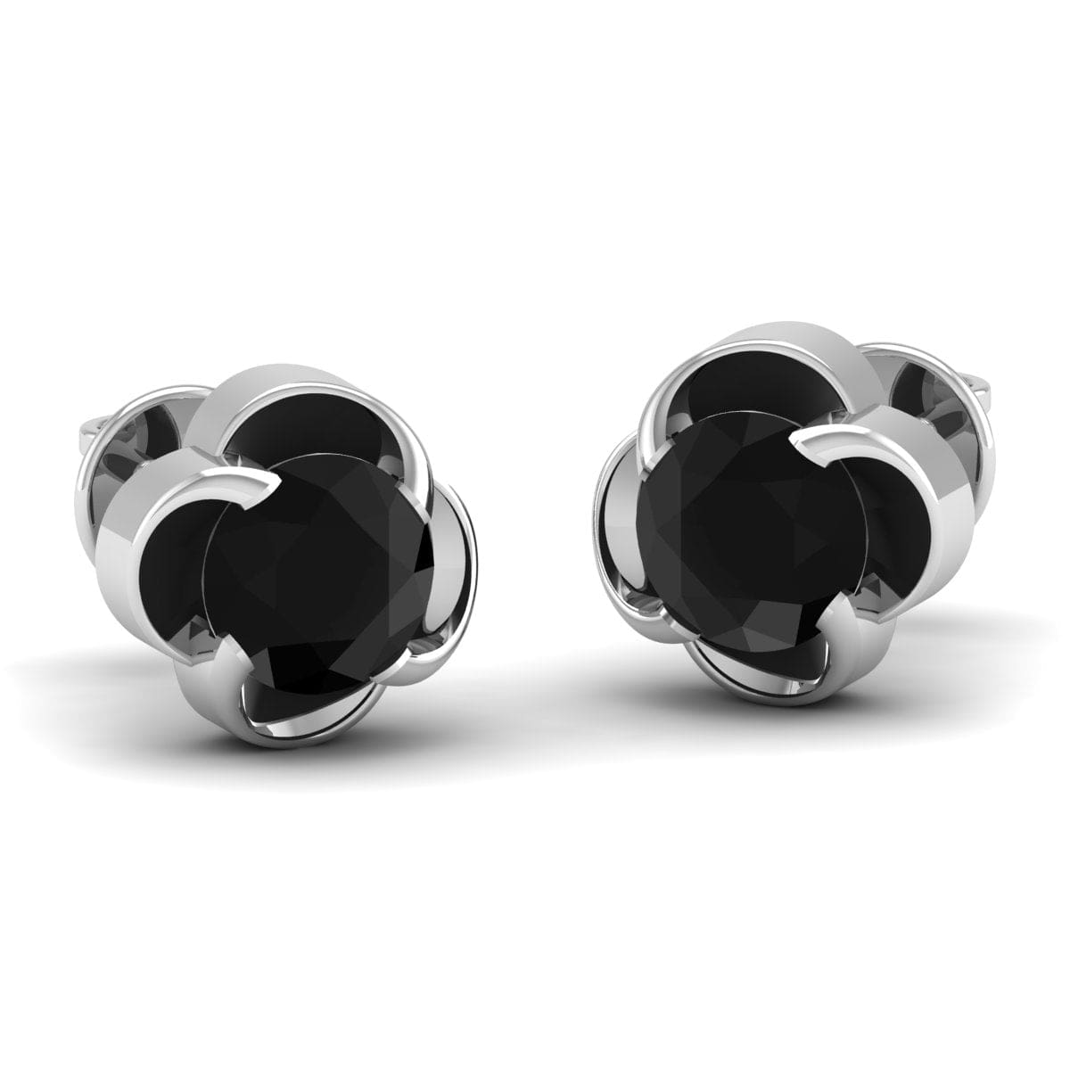 Pure Sterling Silver (92.5% purity)Precious, Beautiful and Designer Stud Earrings with cubic zirconia (AD) stones for Girls and Women