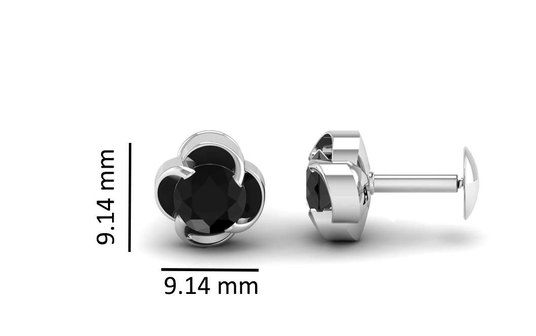 Pure Sterling Silver (92.5% purity)Precious, Beautiful and Designer Stud Earrings with cubic zirconia (AD) stones for Girls and Women