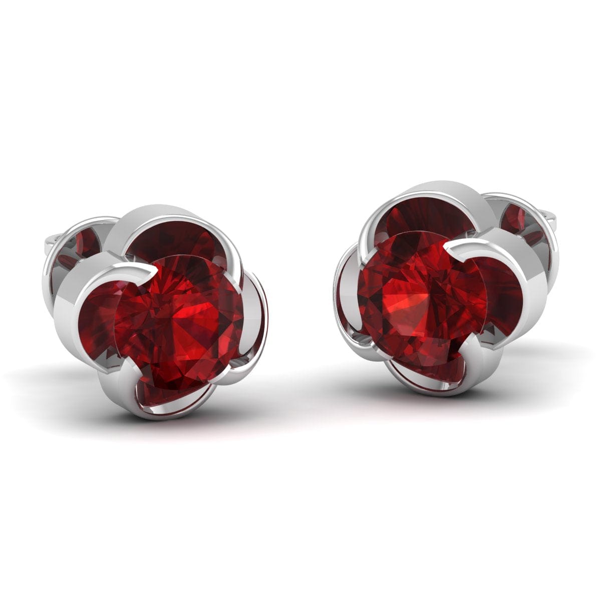 Pure Sterling Silver (92.5% purity)Precious, Beautiful and Designer Stud Earrings with cubic zirconia (AD) stones for Girls and Women