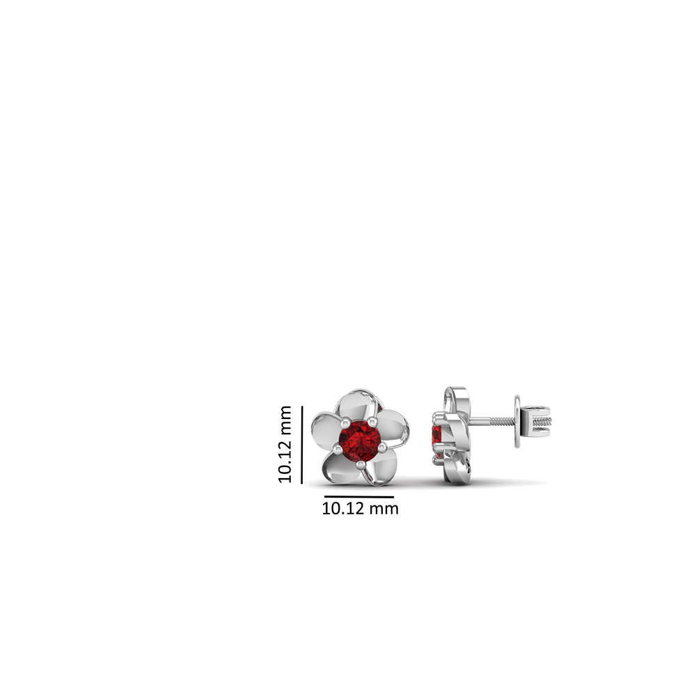 Pure Sterling Silver (92.5% purity)Precious, Beautiful and Designer Stud Earrings with cubic zirconia (AD) stones for Girls and Women