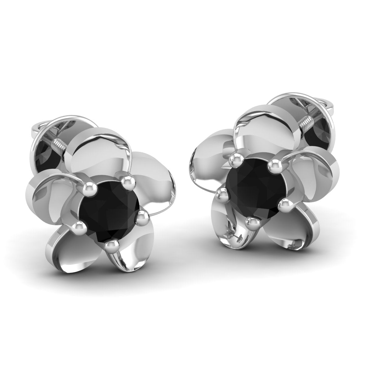 Pure Sterling Silver (92.5% purity)Precious, Beautiful and Designer Stud Earrings with cubic zirconia (AD) stones for Girls and Women