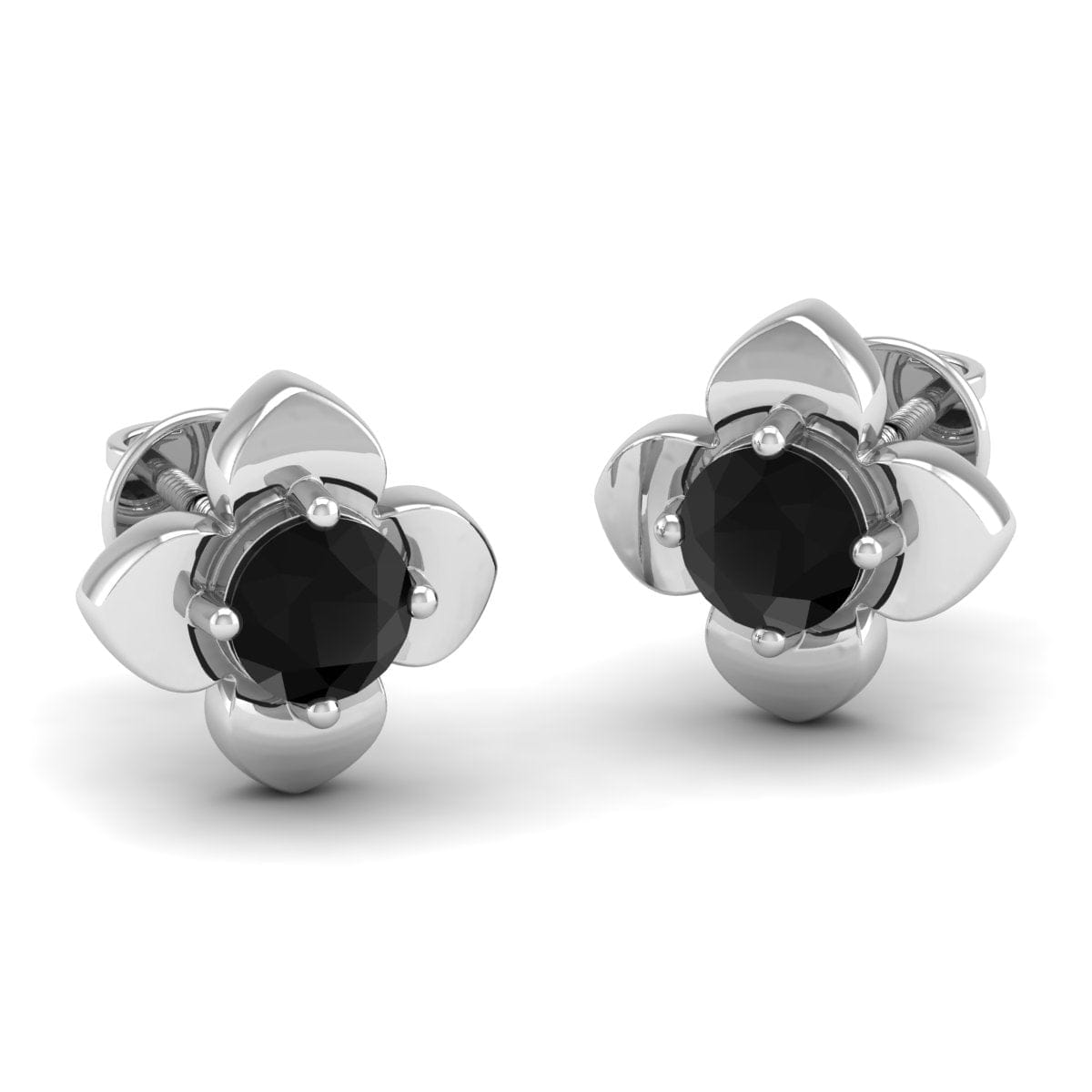 Pure Sterling Silver (92.5% purity)Precious, Beautiful and Designer Stud Earrings with cubic zirconia (AD) stones for Girls and Women