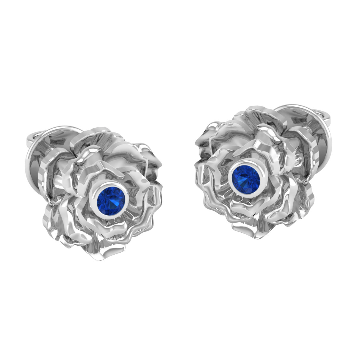 Pure Sterling Silver (92.5% purity)Precious, Beautiful and Designer Stud Earrings with cubic zirconia (AD) stones for Girls and Women