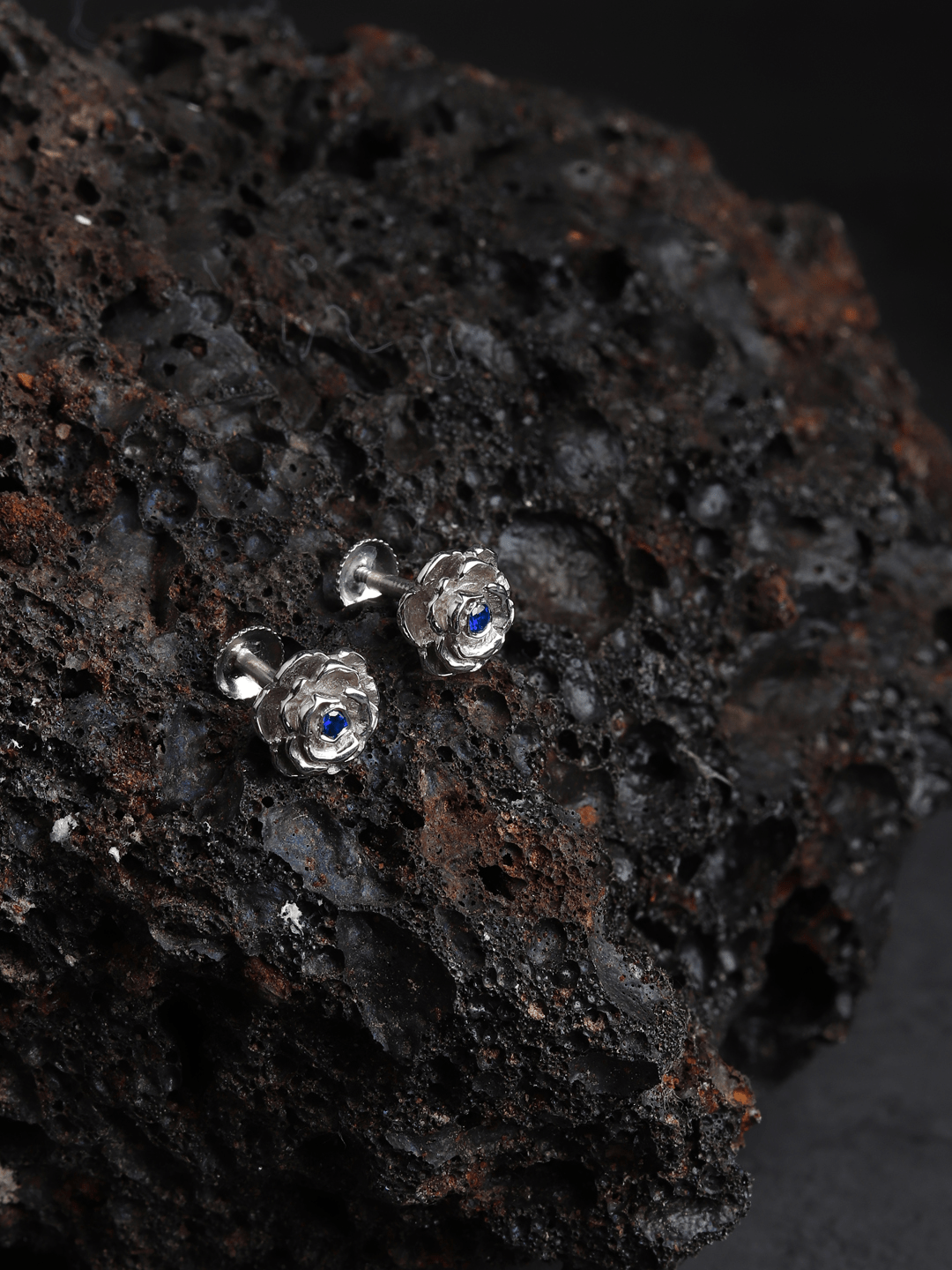 Pure Sterling Silver (92.5% purity)Precious, Beautiful and Designer Stud Earrings with cubic zirconia (AD) stones for Girls and Women