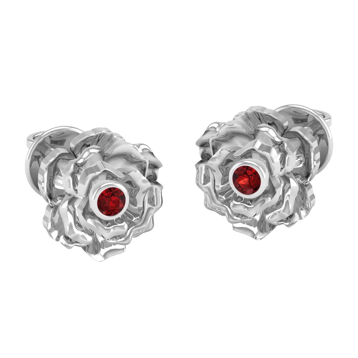 Pure Sterling Silver (92.5% purity)Precious, Beautiful and Designer Stud Earrings with cubic zirconia (AD) stones for Girls and Women