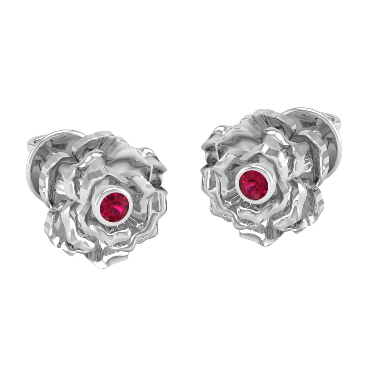 Pure Sterling Silver (92.5% purity)Precious, Beautiful and Designer Stud Earrings with cubic zirconia (AD) stones for Girls and Women