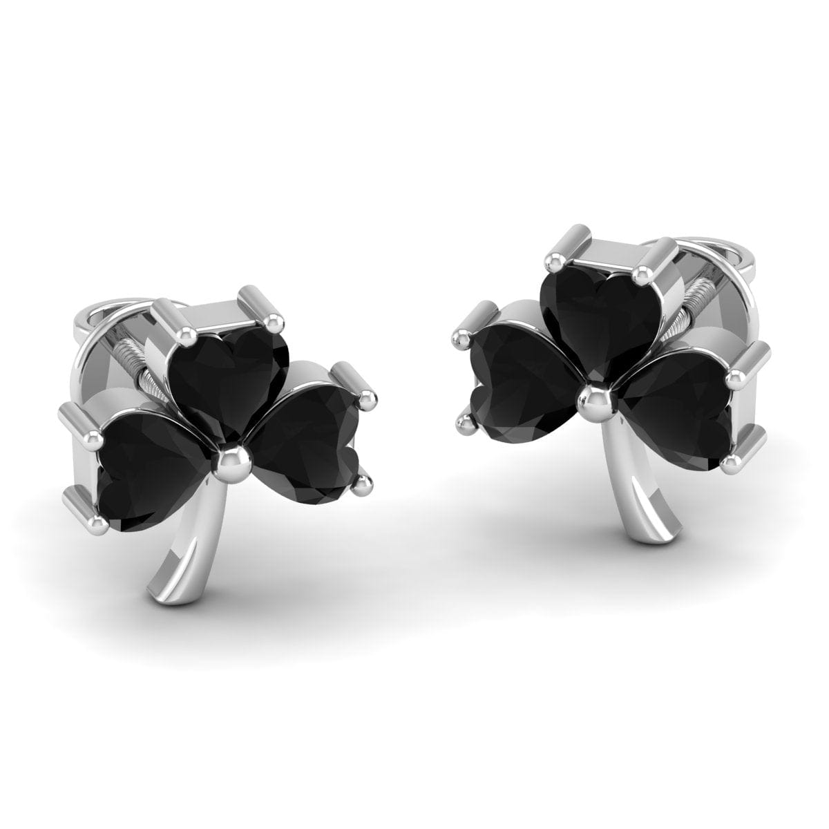 Pure Sterling Silver (92.5% purity)Precious, Beautiful and Designer Stud Earrings with cubic zirconia (AD) stones for Girls and Women