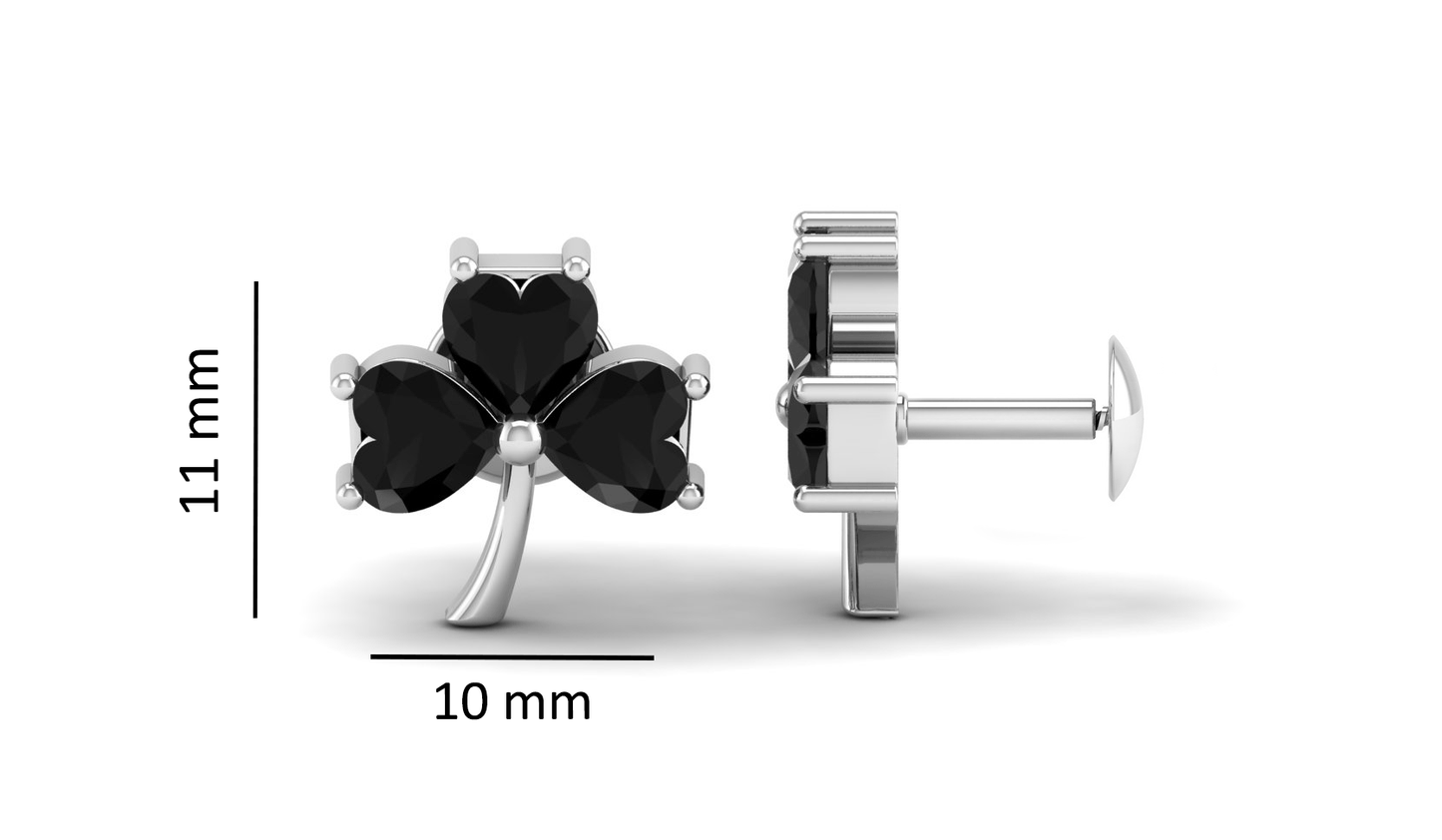 Pure Sterling Silver (92.5% purity)Precious, Beautiful and Designer Stud Earrings with cubic zirconia (AD) stones for Girls and Women