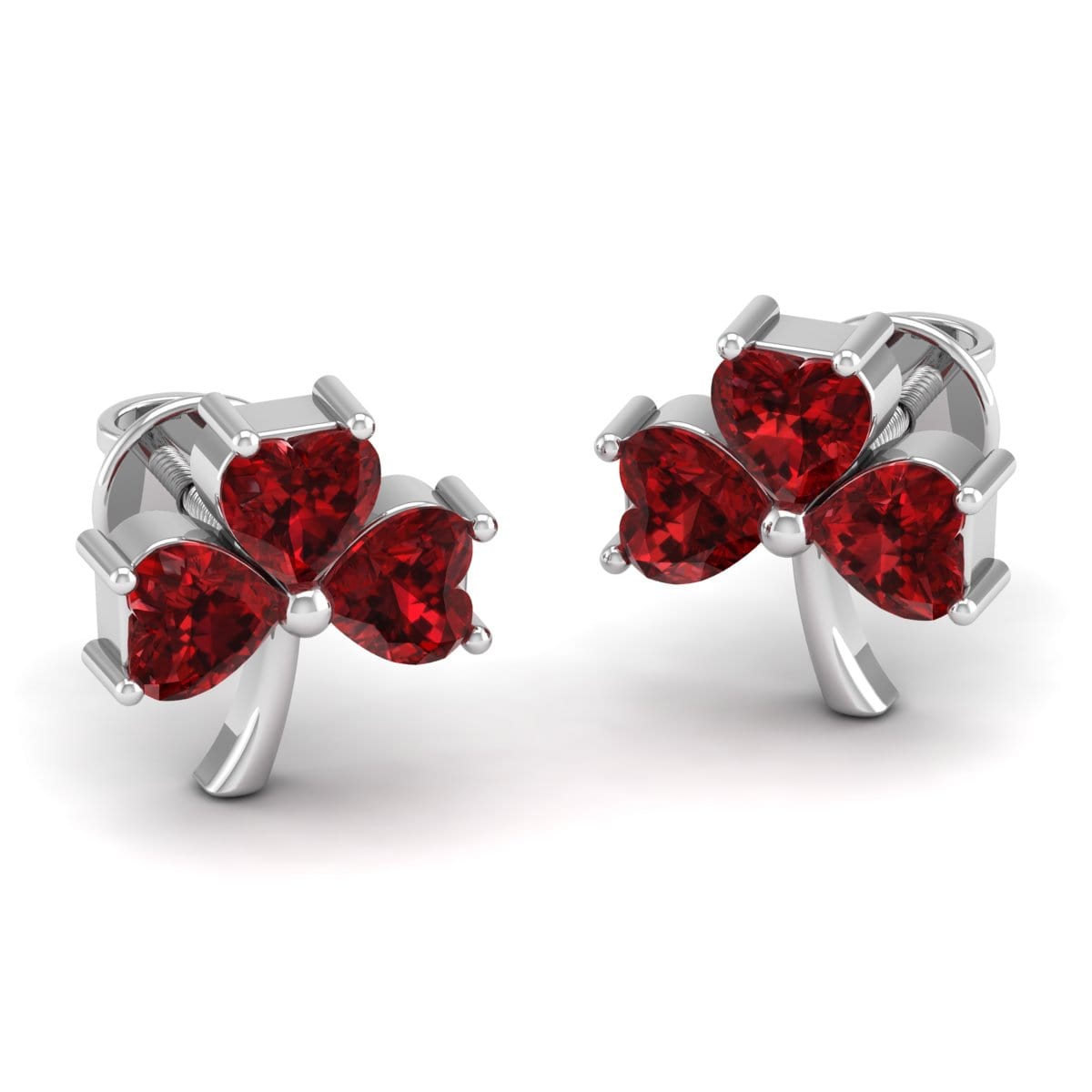 Pure Sterling Silver (92.5% purity)Precious, Beautiful and Designer Stud Earrings with cubic zirconia (AD) stones for Girls and Women