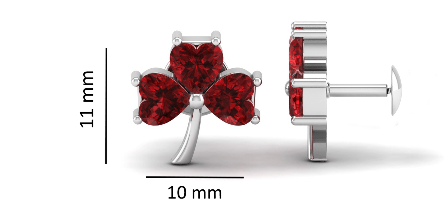 Pure Sterling Silver (92.5% purity)Precious, Beautiful and Designer Stud Earrings with cubic zirconia (AD) stones for Girls and Women