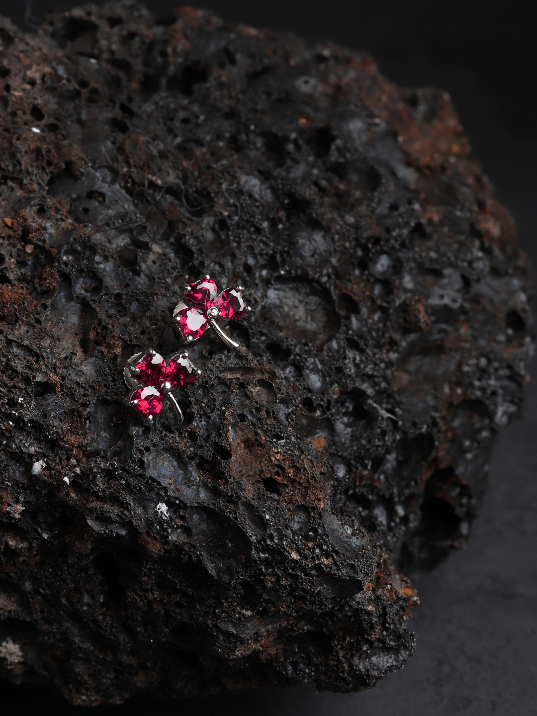 Pure Sterling Silver (92.5% purity)Precious, Beautiful and Designer Stud Earrings with cubic zirconia (AD) stones for Girls and Women