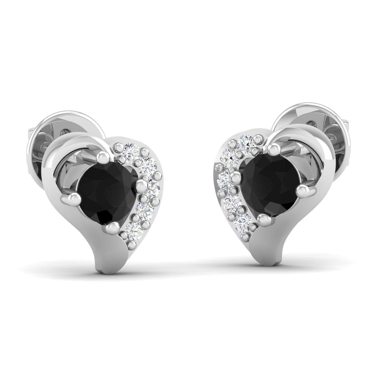 Pure Sterling Silver (92.5% purity)Precious, Beautiful and Designer Stud Earrings with cubic zirconia (AD) stones for Girls and Women