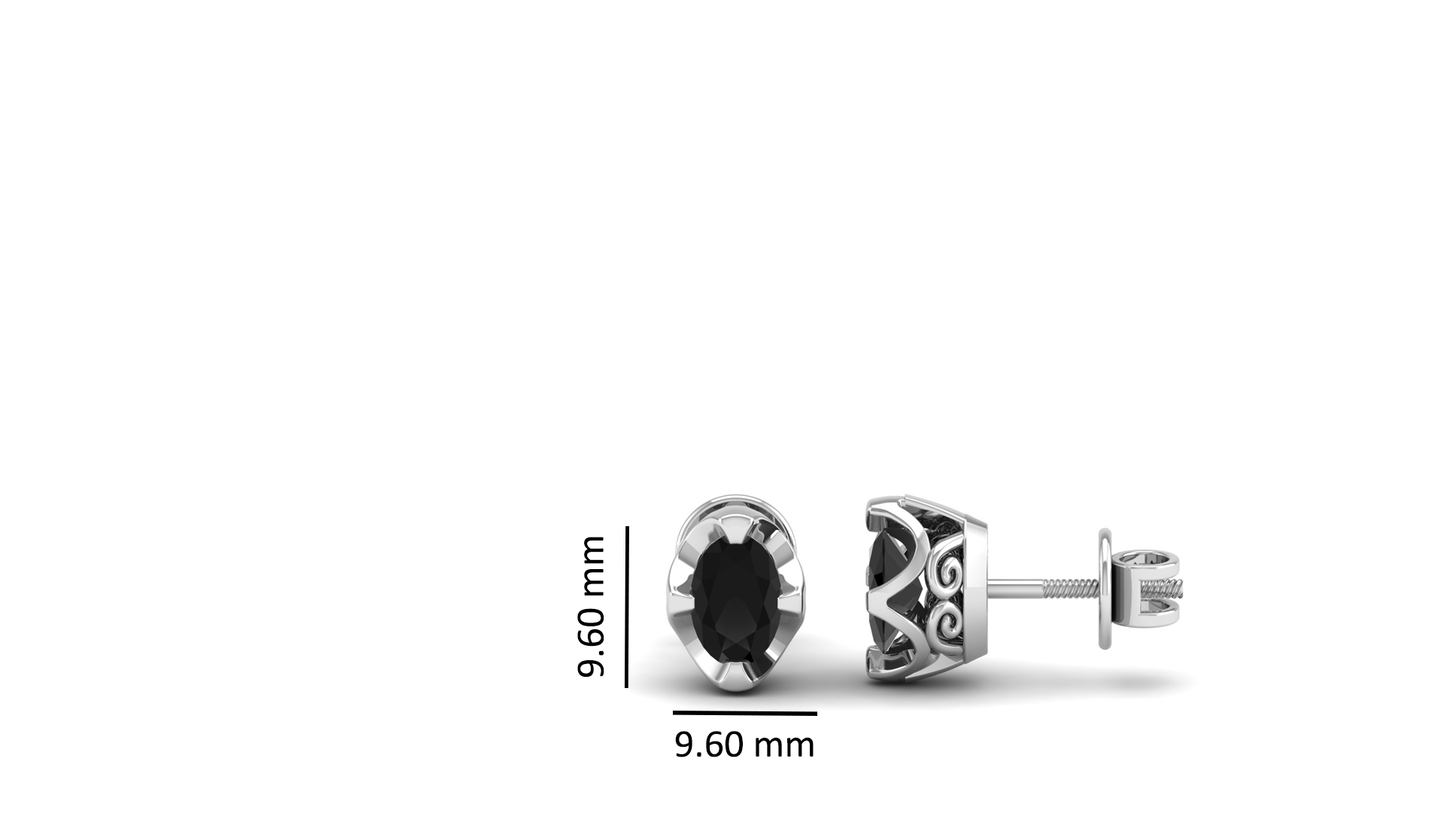 Pure Sterling Silver (92.5% purity)Precious, Beautiful and Designer Stud Earrings with cubic zirconia (AD) stones for Girls and Women