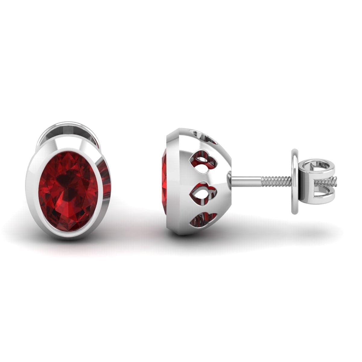 Pure Sterling Silver (92.5% purity)Precious, Beautiful and Designer Stud Earrings with cubic zirconia (AD) stones for Girls and Women